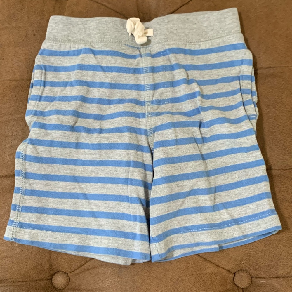 GAP Blue and Gray Striped Shorts